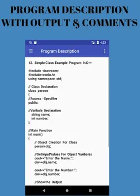 C++ Tutorial android App screenshot 1