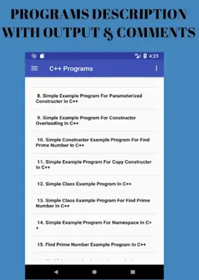 C++ Tutorial android App screenshot 2